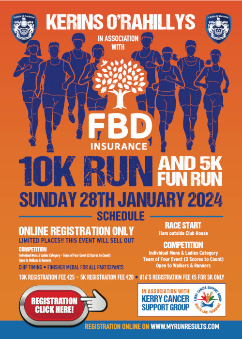 Kerins O Rahillys GAA Club Annual 10Km & 5Km